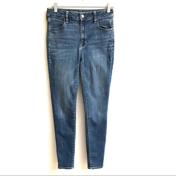 American Eagle Outfitters Super High Rise jegging denim jeans 4 - Picture 1 of 6